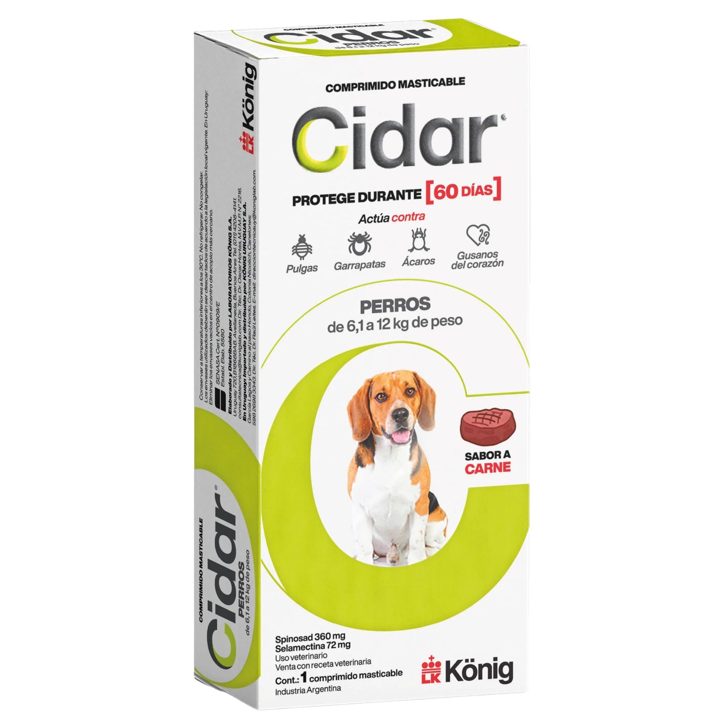 Cidar Antiparasitario para Perros y Gatos – Protección por 60 Días - Cosmos