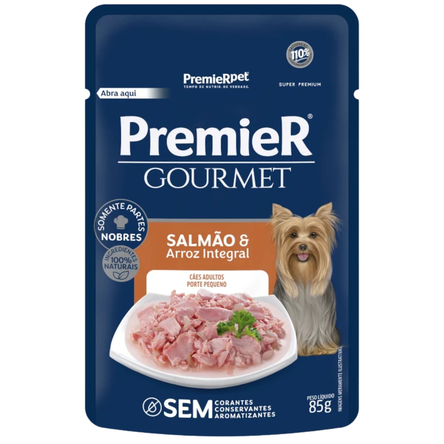 PremieR Gourmet Salmón con Arroz Integral – Alimento Húmedo para Perros Pequeños - Cosmos