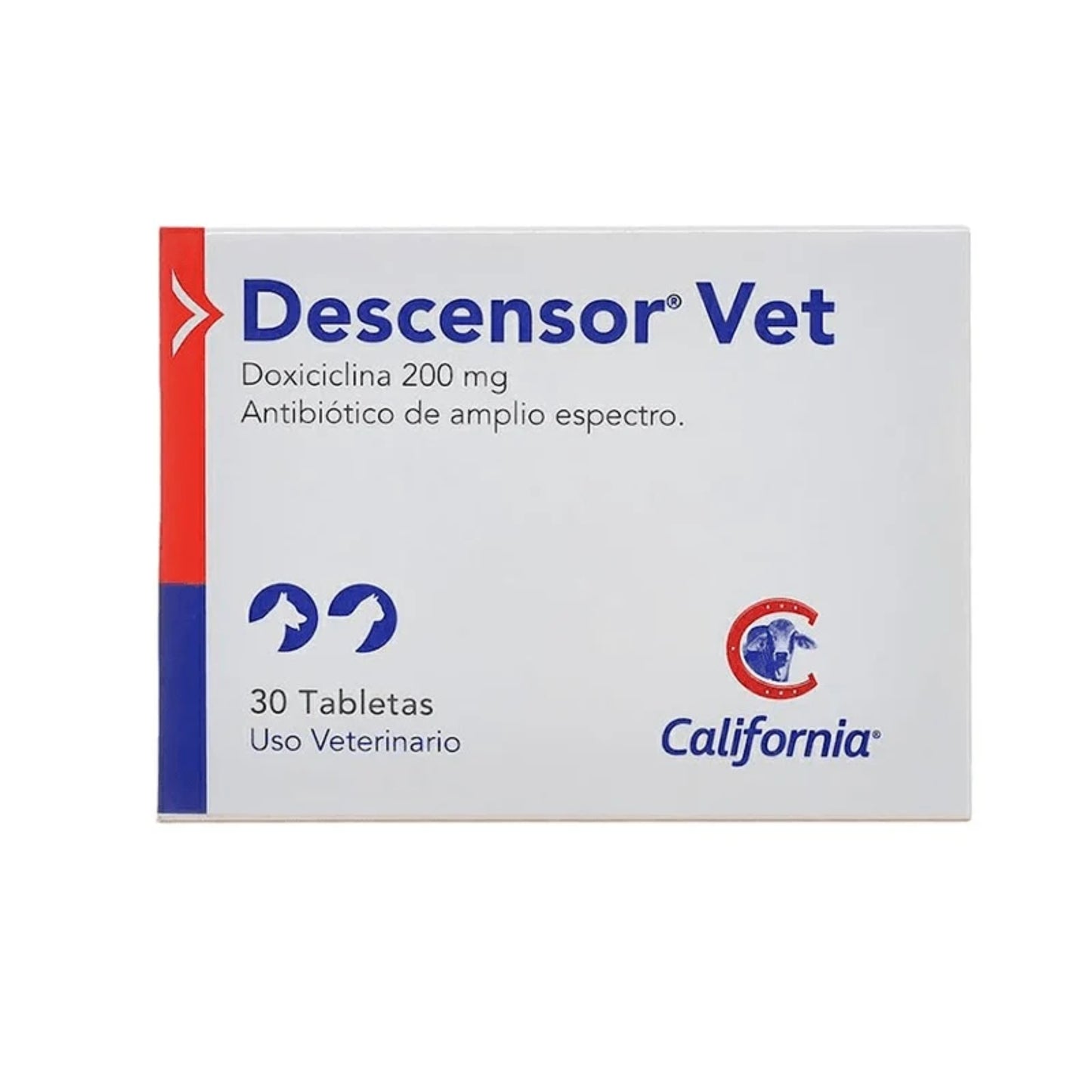 Descensor Vet Doxiciclina 200 mg para Perros y Gatos – 30 Tabletas
