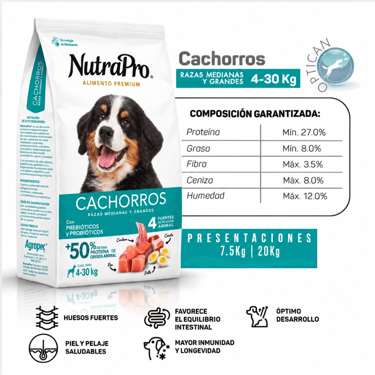 NutraPro Cachorro Razas Medianas y Grandes - Cosmos