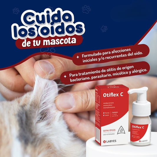 Otiflex C – Tratamiento Ótico para Otitis en Perros y Gatos - Cosmos
