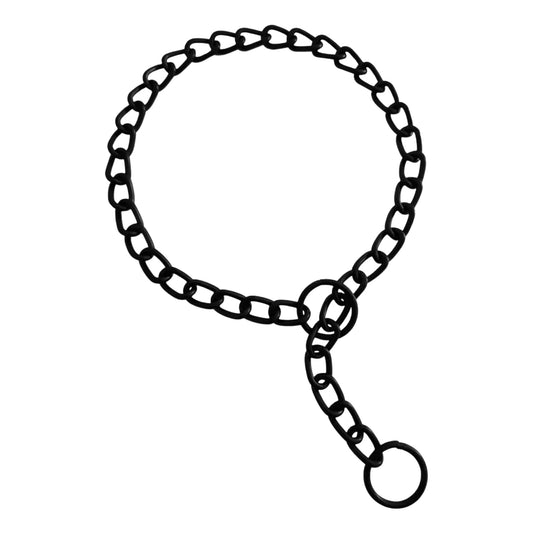 Collar de Entrenamiento Negro de Acero Inoxidable – Control Suave y Seguro