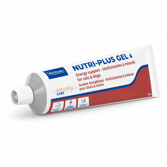 NutriPlus Gel Virbac 120 g – Suplemento Energético para Perros y Gatos - Cosmos