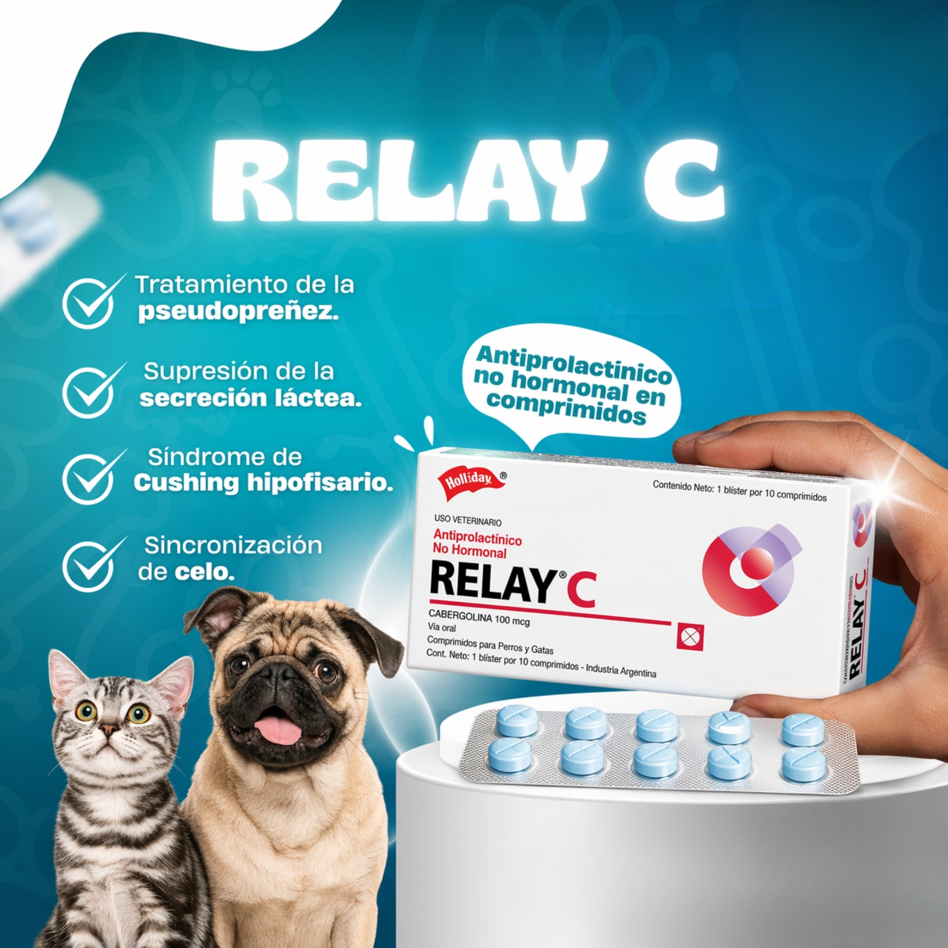 Relay C – Antiprolactínico para Pseudopreñez en Perros y Gatos - Cosmos