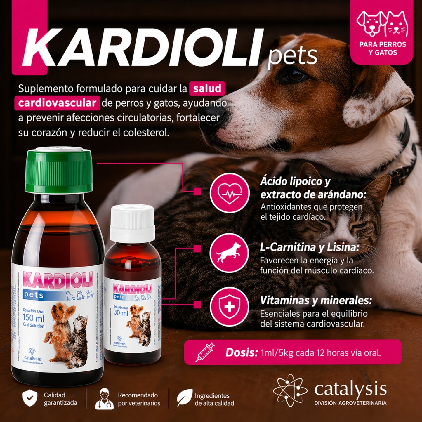 Kardioli – Suplemento Cardiovascular para Perros y Gatos - Cosmos