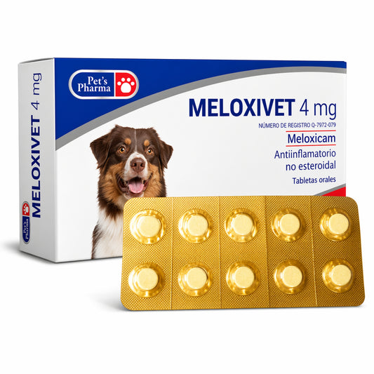 Meloxivet 4 mg – Antiinflamatorio, Analgésico y Antipirético para Perros y Gatos - Cosmos