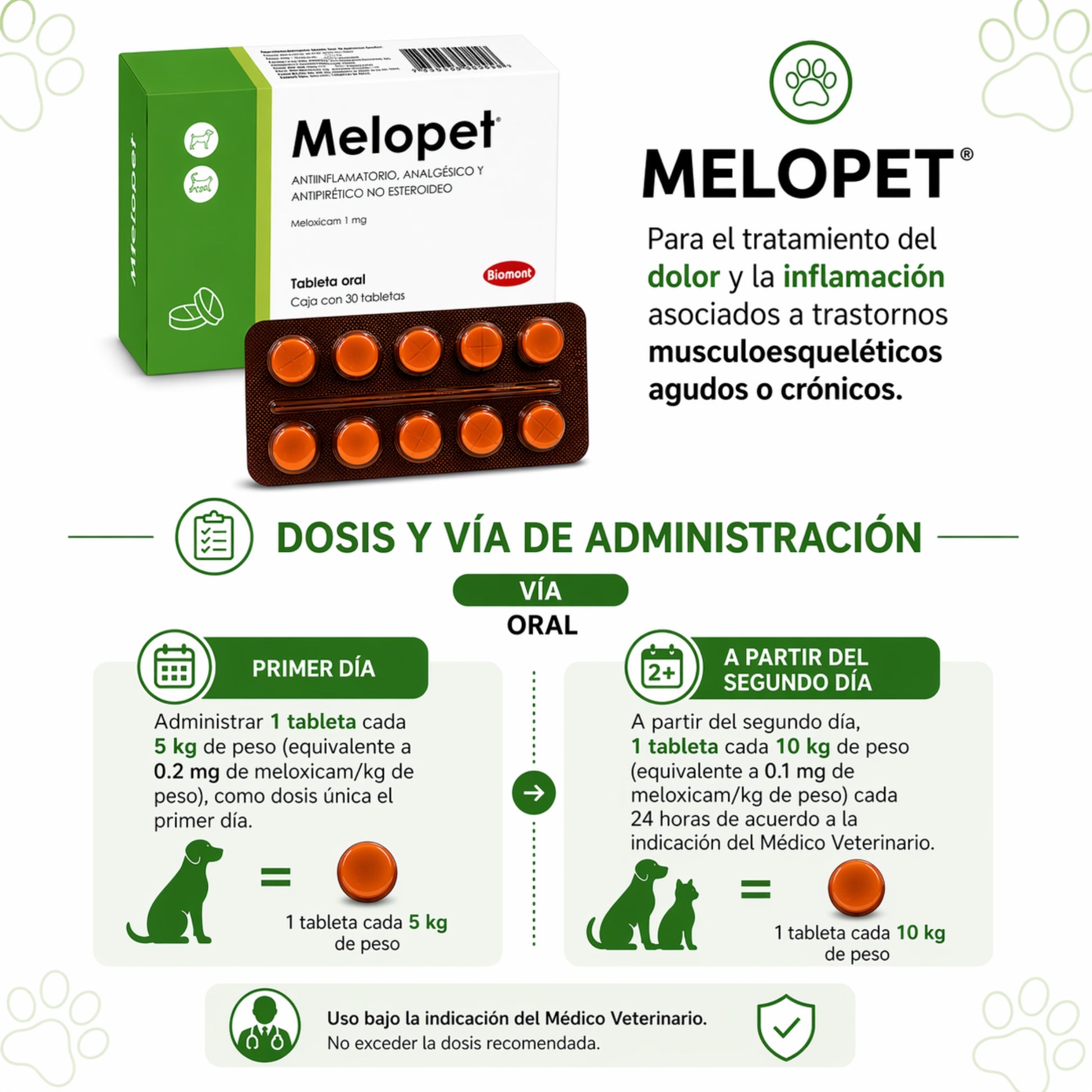 Melopet – Antiinflamatorio, Analgésico y Antipirético para Perros y Gatos - Cosmos