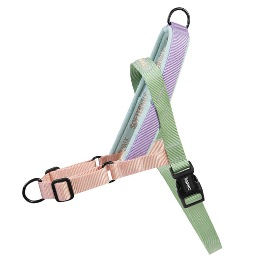 Zee.Dog Peach Softer Walk Harness – Arnés Ajustable Anti - Tirones - Cosmos