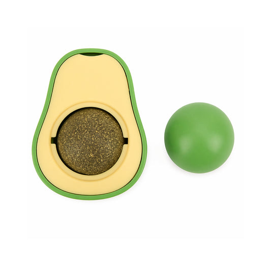 Avocado Catnip para Gatos – Juguete Interactivo con Esfera Giratoria - Cosmos