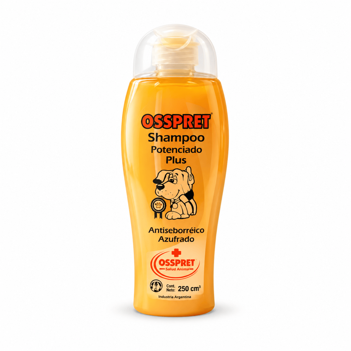 OSSPRET Shampoo Potenciado Plus 250 ml | Antiseborreico para Perros - Cosmos