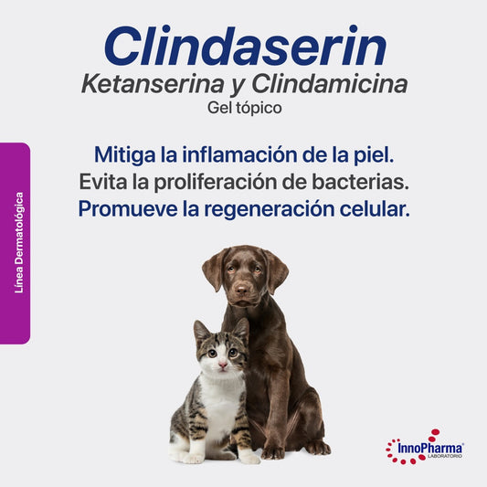 Clindaserin – Gel Cicatrizante y Antibiótico Tópico para Perros y Gatos - COSMOS