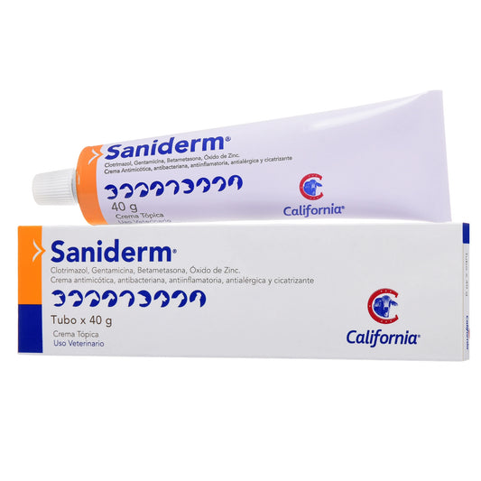 Saniderm – Crema tópica veterinaria de acción integral