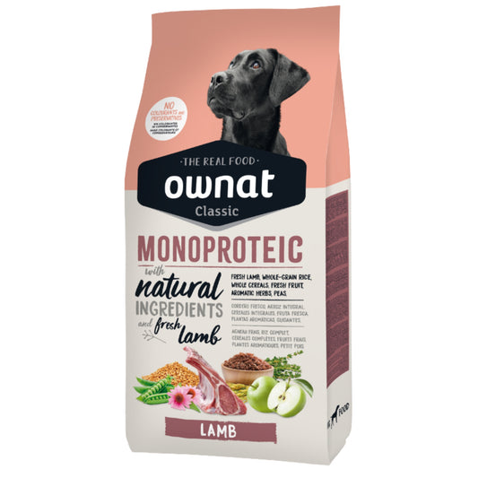 Ownat Classic Monoproteico Lamb – Alimento completo para perros adultos