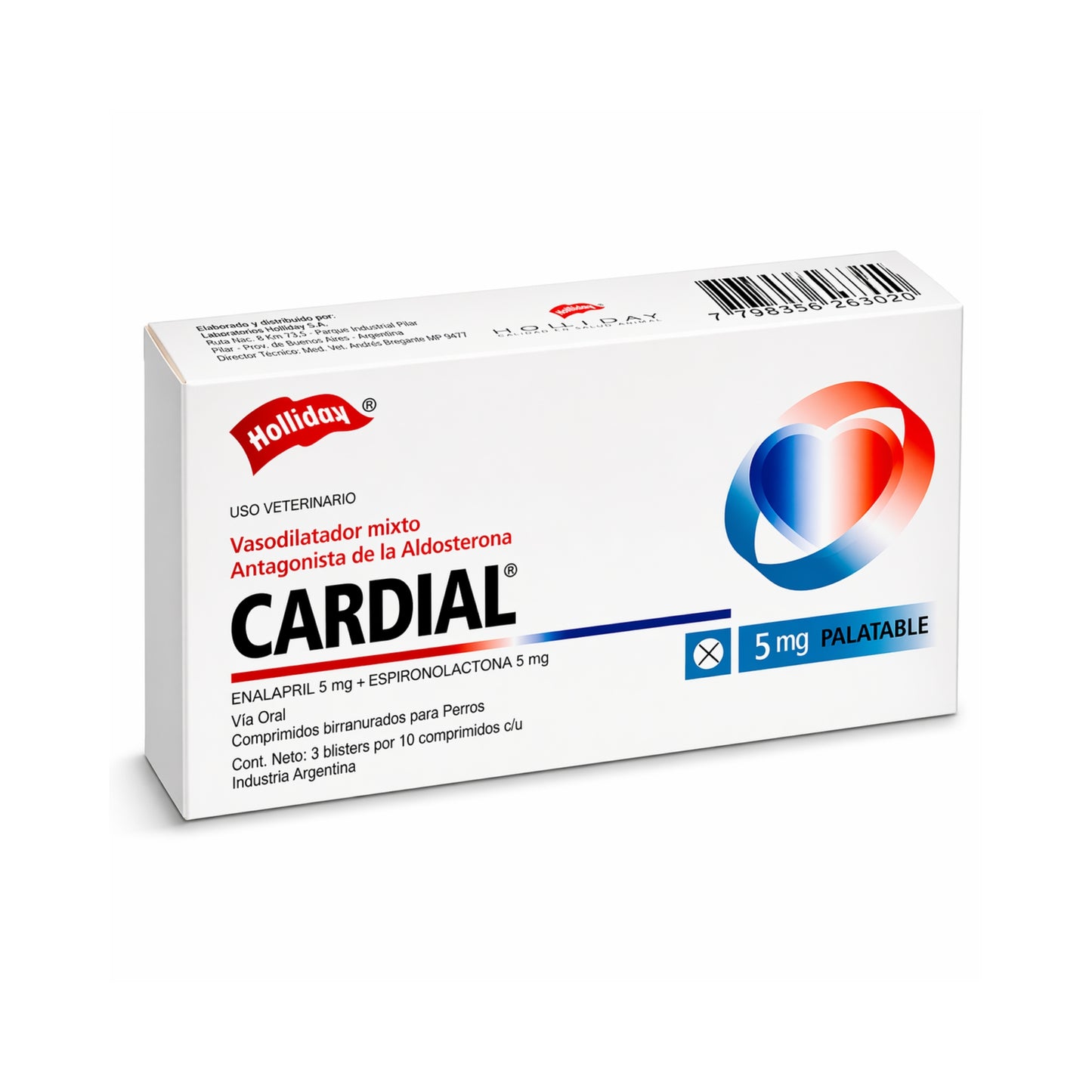 Cardial 5 mg – Vasodilatador y Protector Cardíaco para Perros - Cosmos
