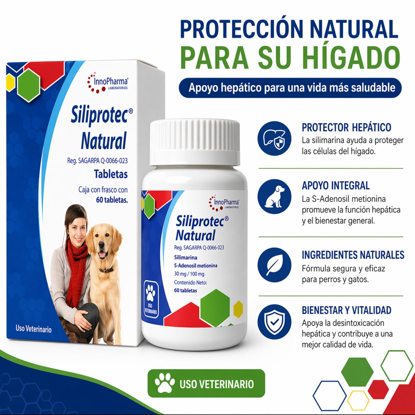 Siliprotect Natural – Hepatoprotector y Antioxidante para Perros y Gatos - Cosmos