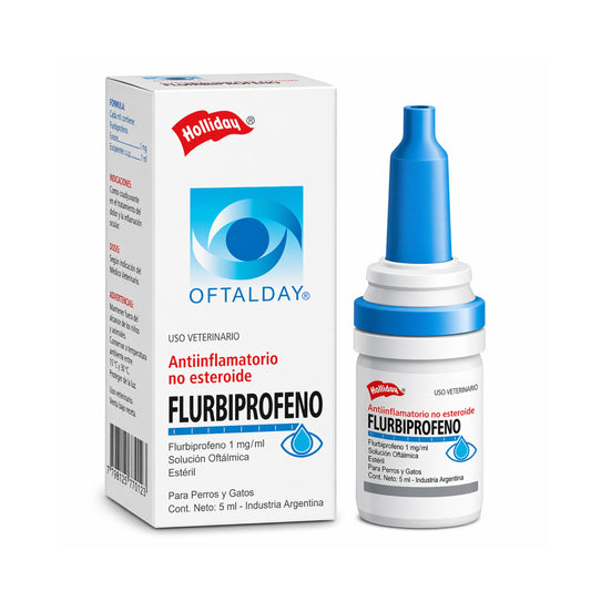 Flurbiprofeno 5 ml – Colirio Antiinflamatorio Oftálmico para Perros y Gatos - Cosmos