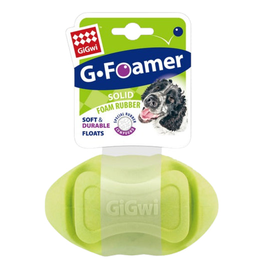Juguete para perro GIGWI Foamer TPR Rugby Green - COSMOS