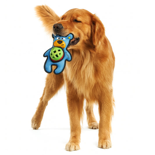 Juguete para perro GIGWI Blue Bear Puffer - COSMOS