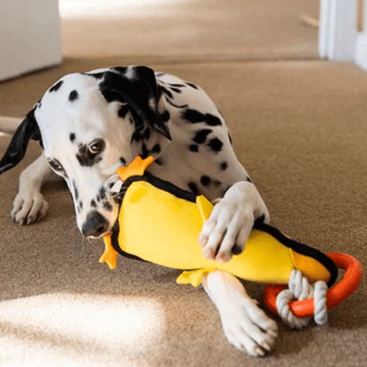 Juguete para perro GIGWI Iron Grip Pato Amarillo - COSMOS