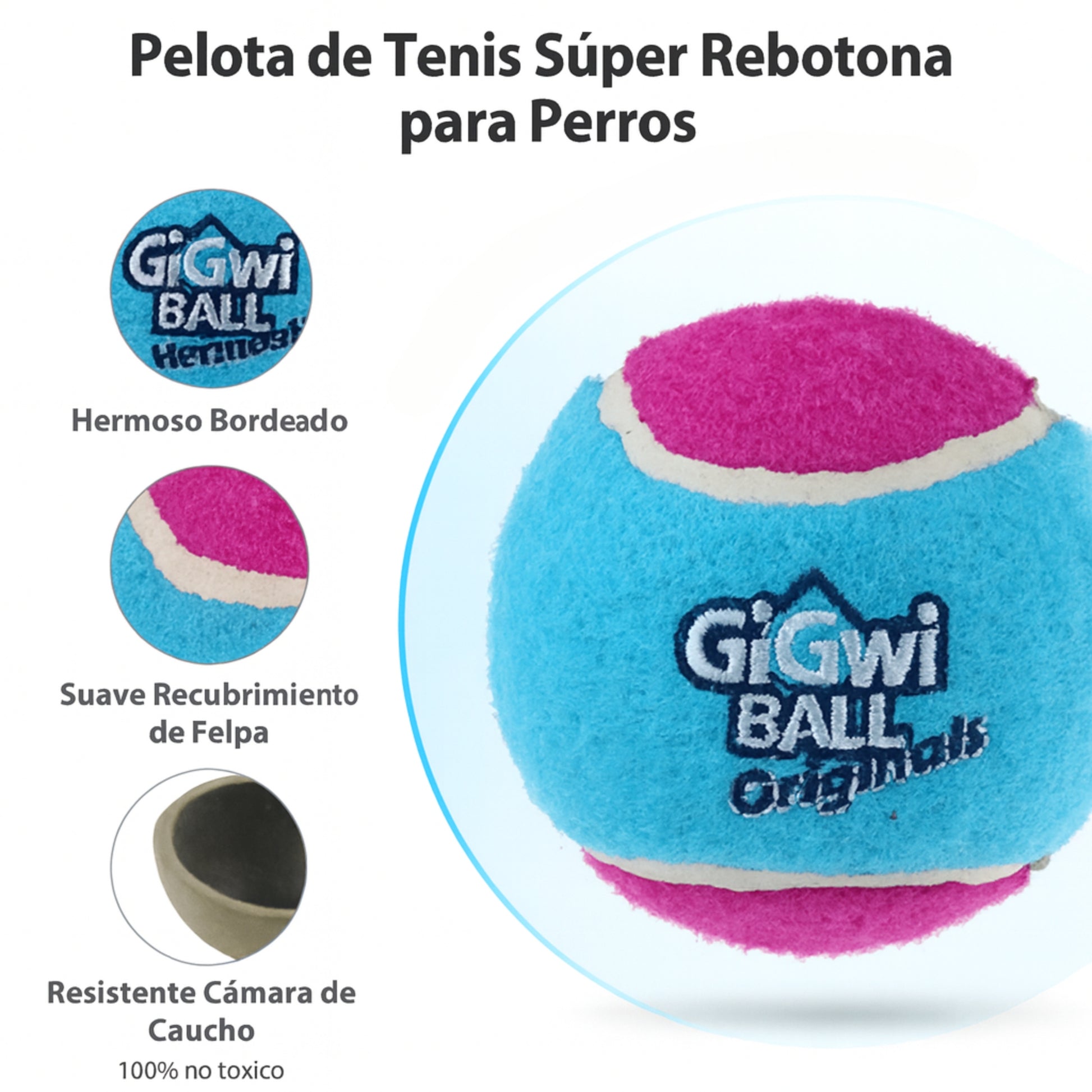 Juguete para perro GIGWI Originals Tennis Ball L - COSMOS