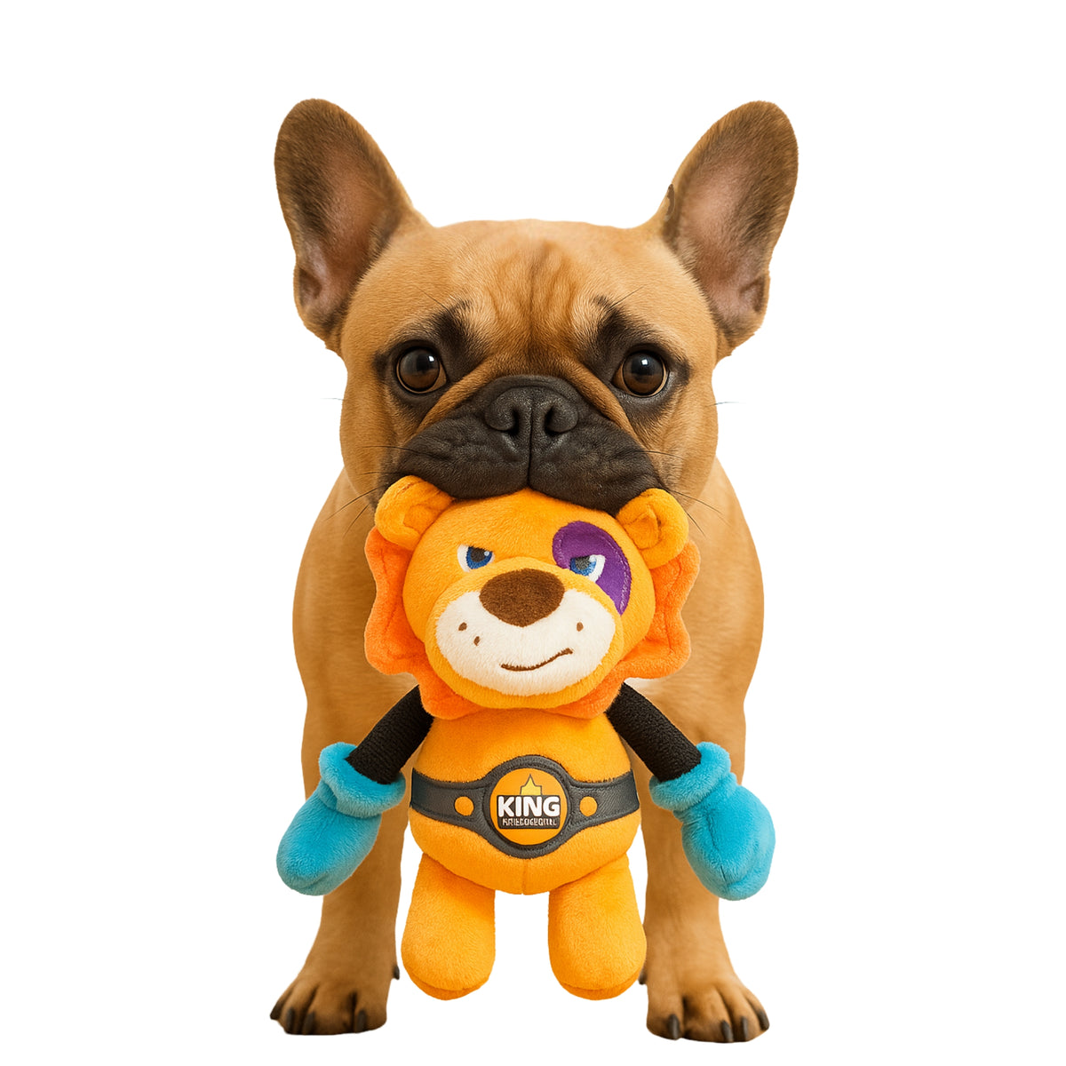 Juguete para perro GIGWI Rock Zoo Lion King Boxer - COSMOS