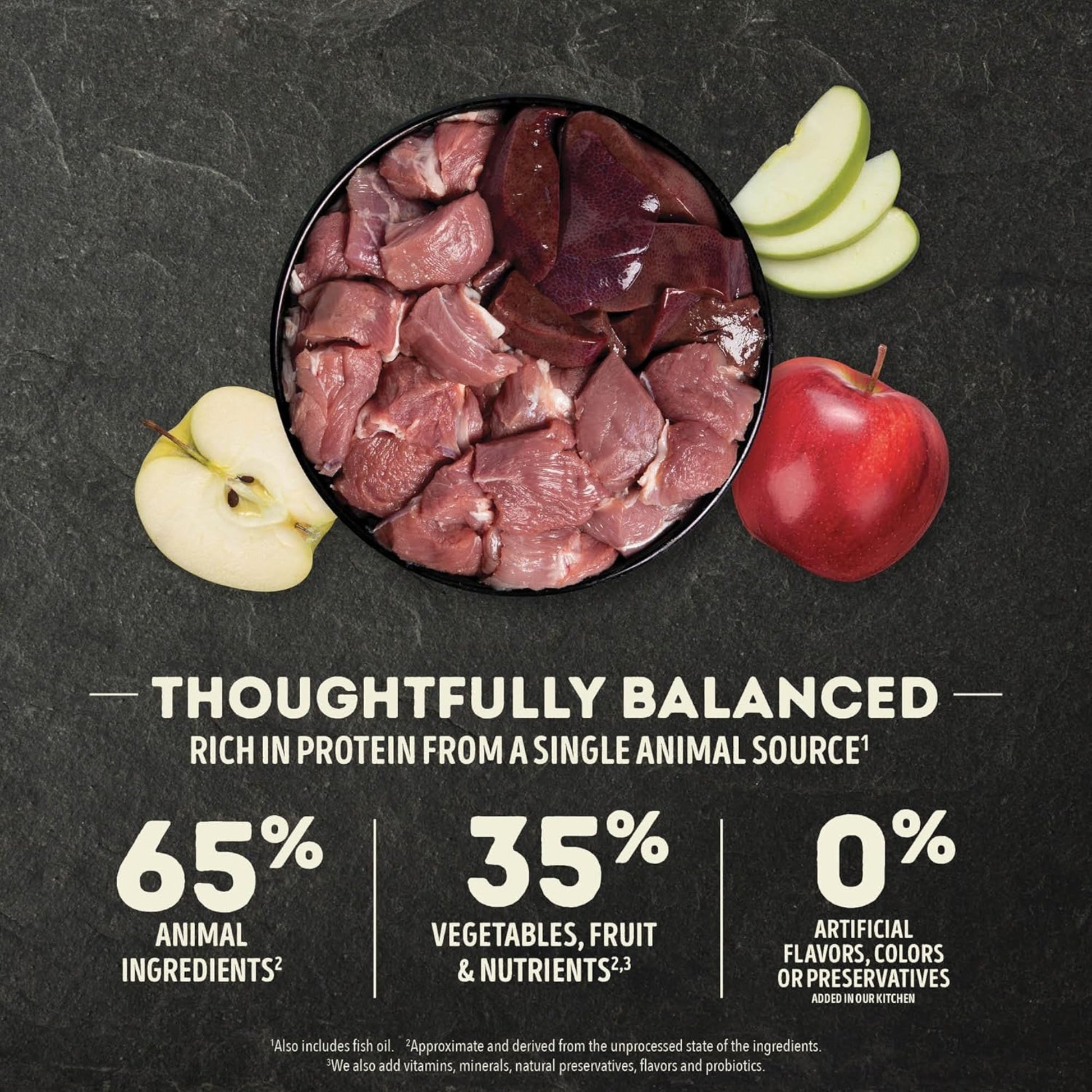 ACANA - Alimento seco Singles para perros, sin cereales, receta de cordero y manzana. Para todas las edades.