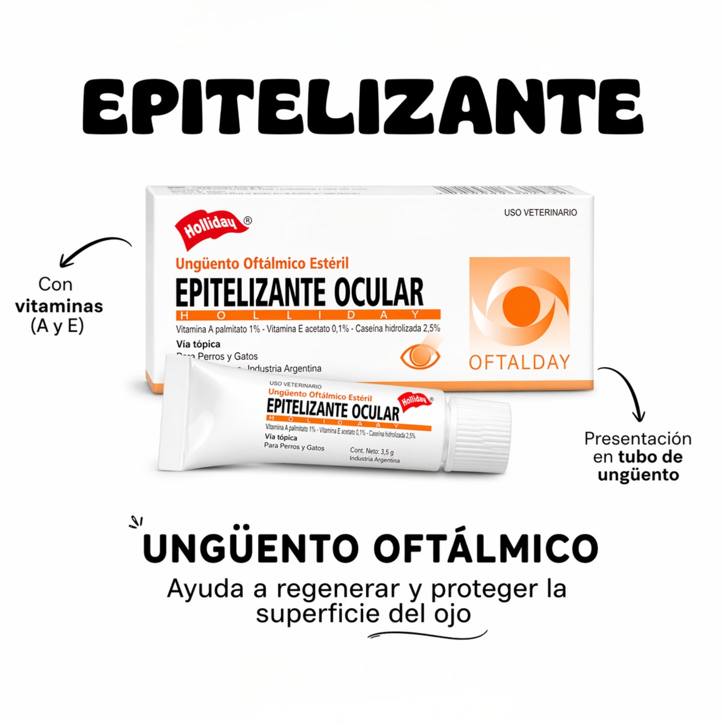 Epitelizante Ocular – Ungüento Oftálmico Regenerador para Perros y Gatos - Cosmos