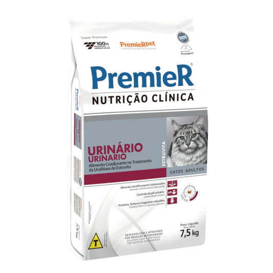 PremieR Nutrición Clínica Gatos Urinario Estruvita – Manejo Nutricional Avanzado para Cálculos de Estruvita