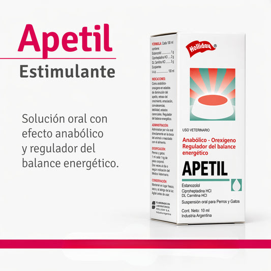 Apetil Gotas 10 ml – Estimulante del Apetito para Perros y Gatos - Cosmos