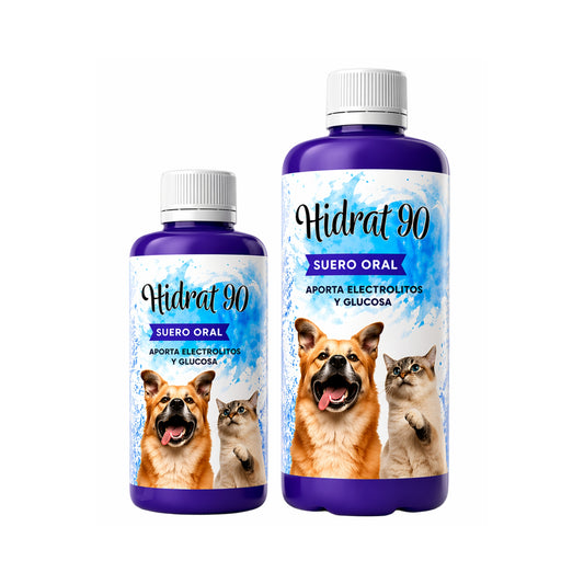 Hidrat - 90 – Suero Oral Rehidratante para Perros y Gatos - Cosmos