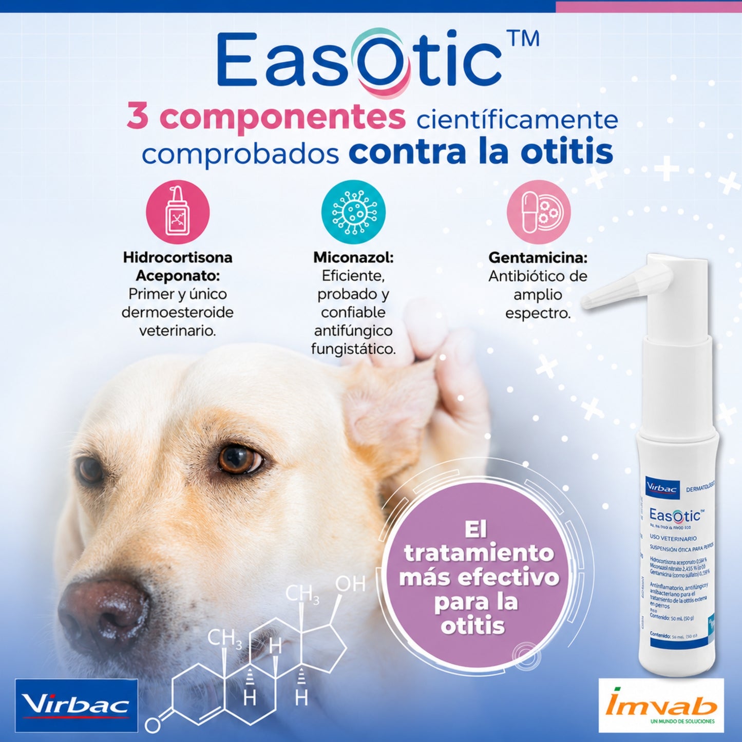 Easotic Virbac 10 mL – Tratamiento de Otitis en Perros