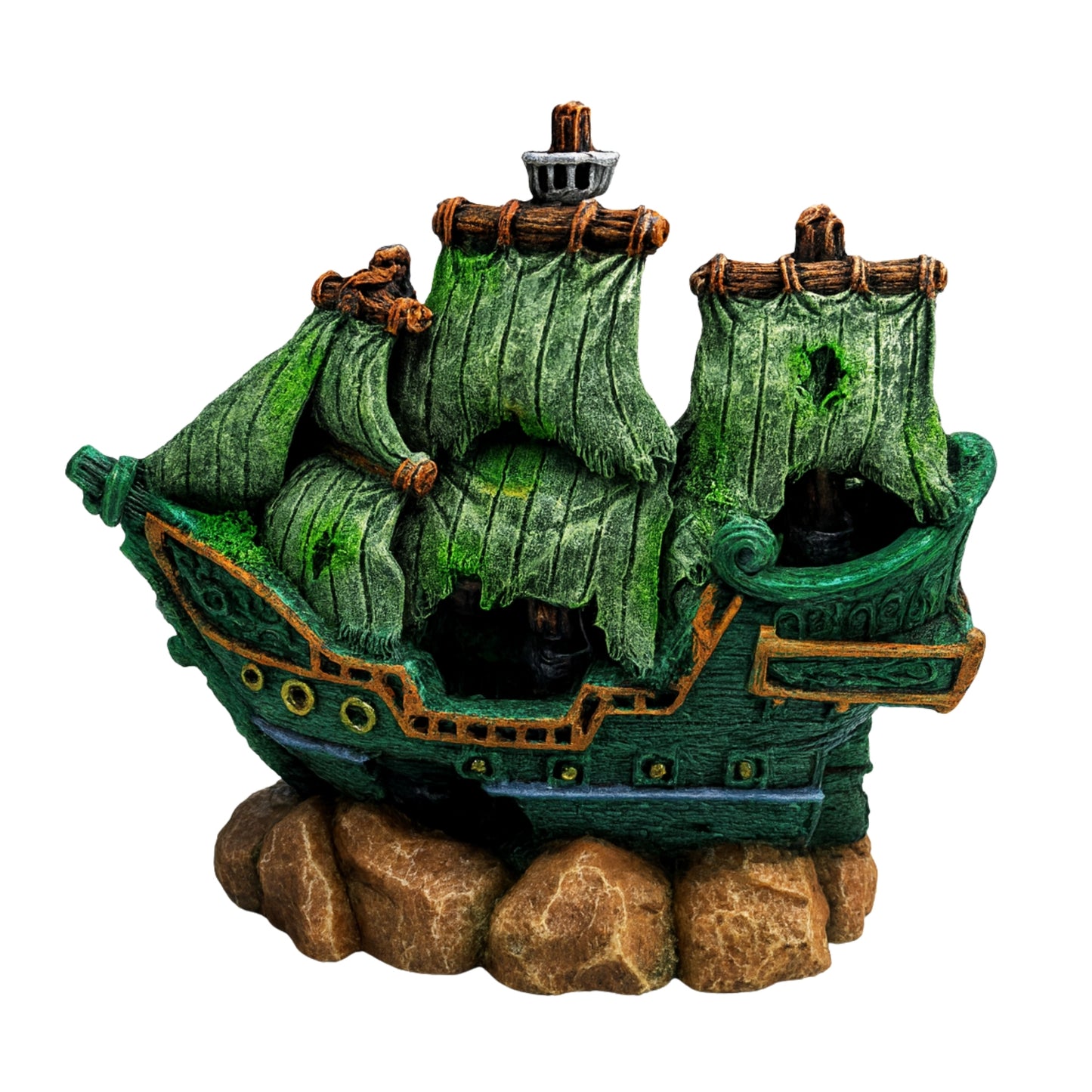 Adorno de Resina – Barco Pirata Naufragado - COSMOS