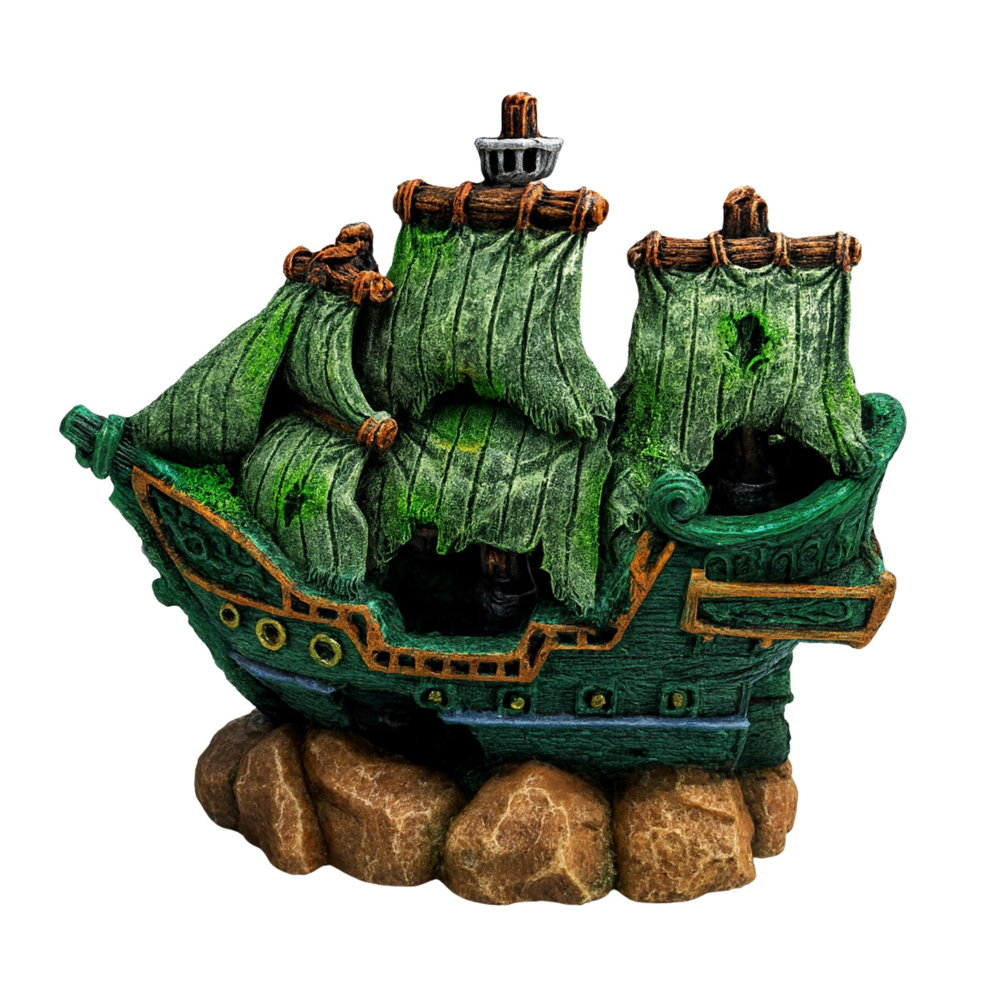 Adorno de Resina – Barco Pirata Naufragado - COSMOS