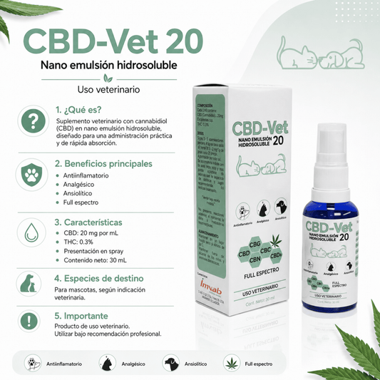 CBD-Vet Nano para Perros y Gatos 30 ml - Cosmos