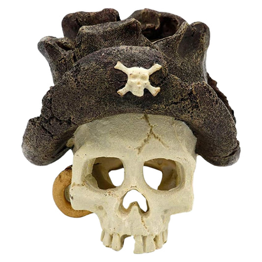 Adorno de Resina – Calavera Pirata para Pecera - COSMOS