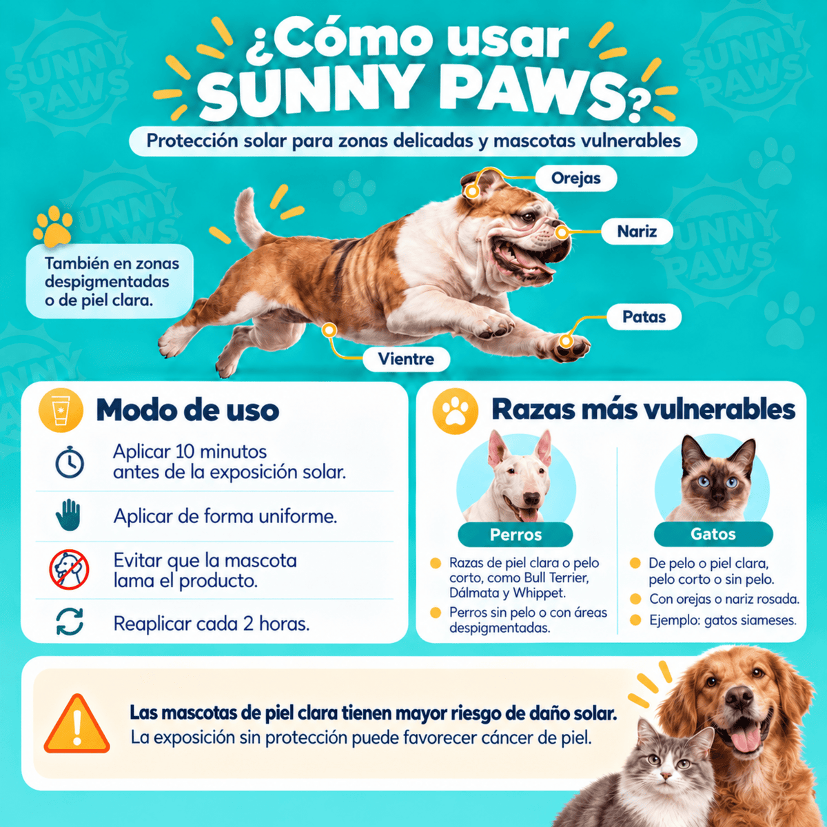 Sunny Paws Protector Solar 14 g | Perros y Gatos - Cosmos