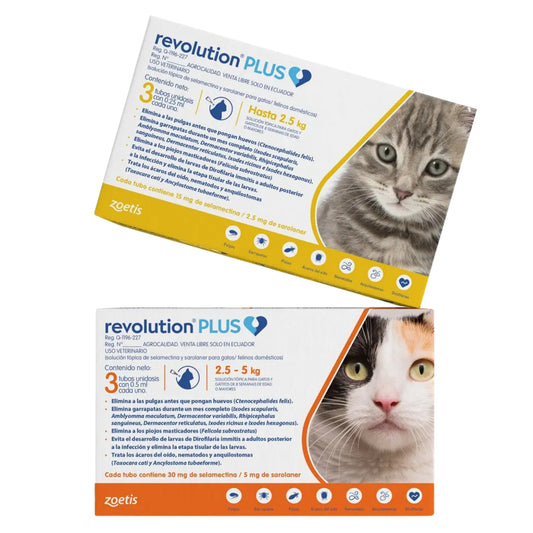 REVOLUTION® PLUS – Protección total antiparasitaria para gatos