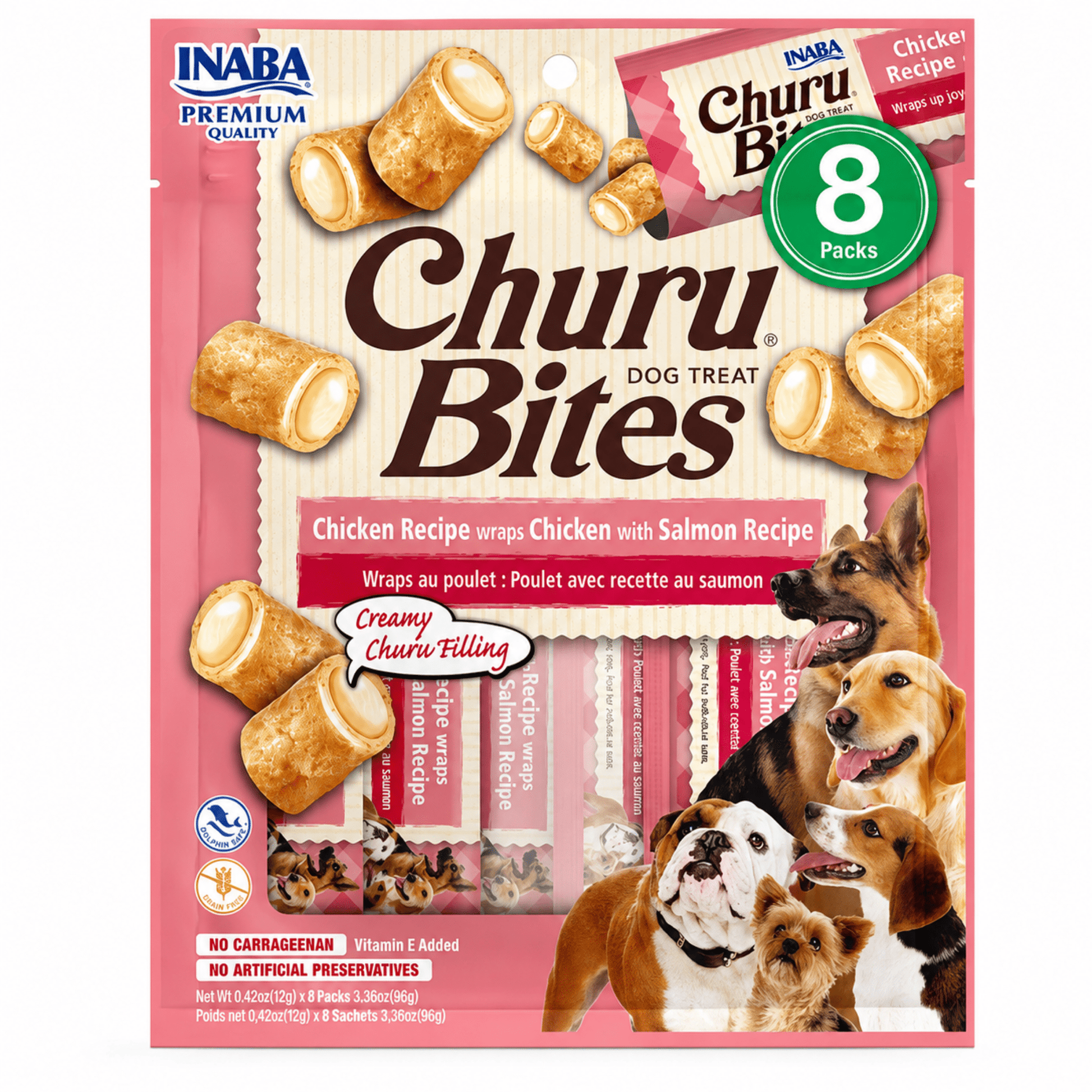Churu Bites Pollo con Salmón para Perros - Cosmos