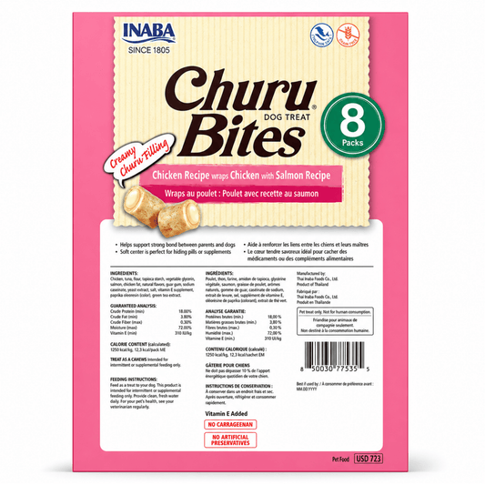 Churu Bites Pollo con Salmón para Perros - Cosmos