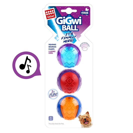 Juguete para perro GIGWI Squeaker Ball Set S