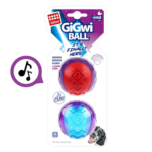 Juguete para perro GIGWI Squeaker Ball Set M