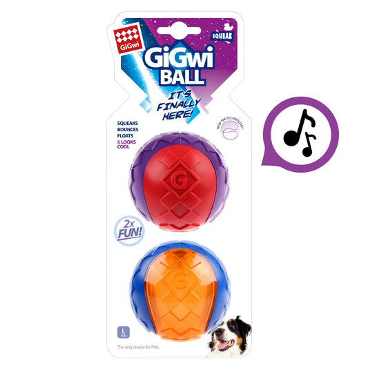 Juguete para perro GIGWI Squeaker Ball Set L