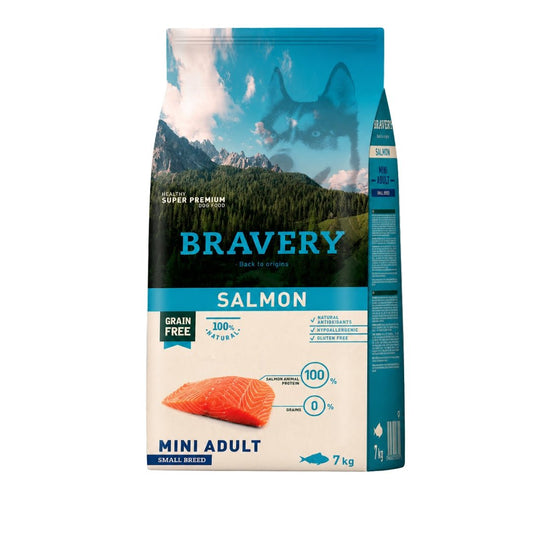 BRAVERY Salmón Mini Adulto Razas Pequeñas - Cosmos