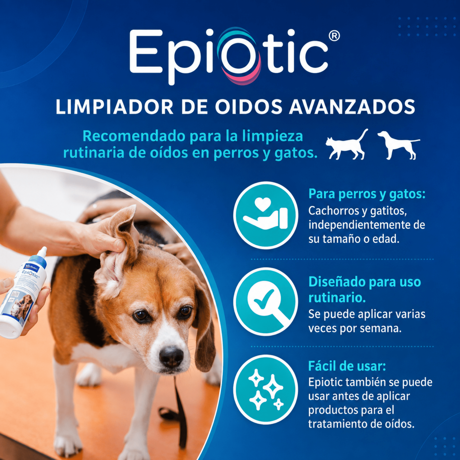 EpiOtic Limpiador | Solución Ótica para Perros y Gatos - Cosmos