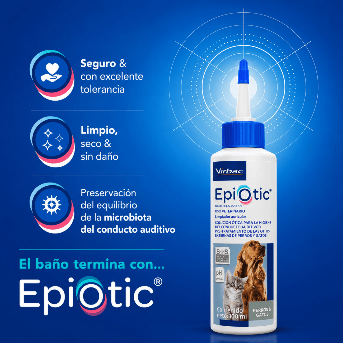 EpiOtic Limpiador | Solución Ótica para Perros y Gatos - Cosmos