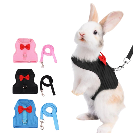 Arnés Chaleco para Conejo y Mascotas Pequeñas – Tallas S/M/L