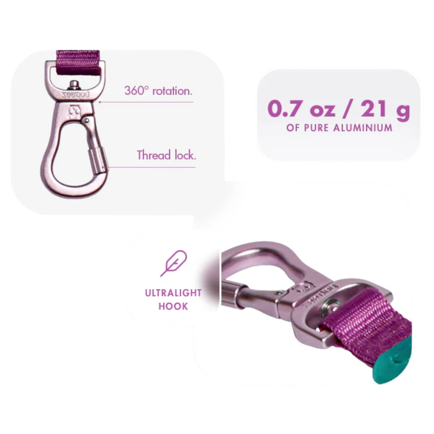 Zee.Dog Airleash Cali Dos –Correa Absorción de Impactos - Cosmos