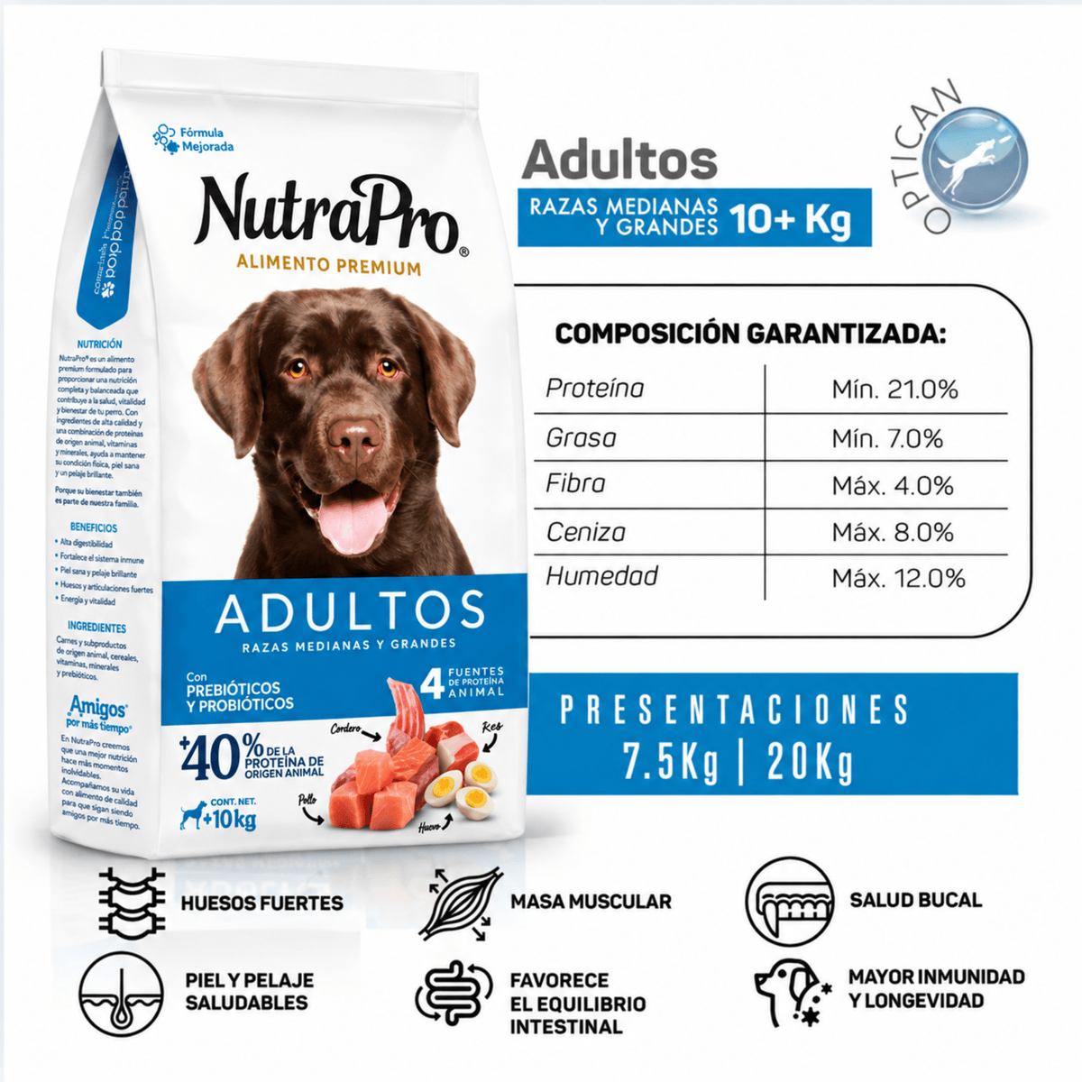 Nutra Pro Adulto Razas Medianas y Grandes - Cosmos