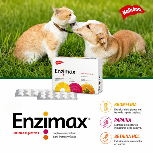Enzimax para Perros y Gatos – Enzimas Digestivas Naturales - Cosmos