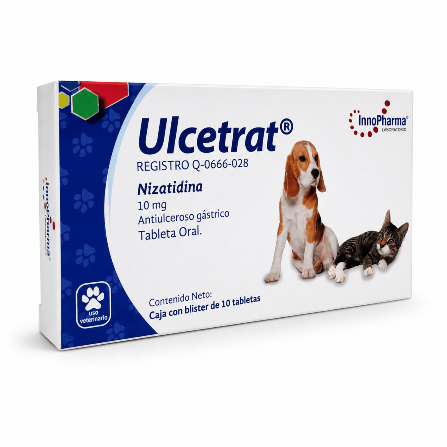 Ulcetrat Nizatidina para Perros y Gatos | 10 mg y 50 mg - Cosmos